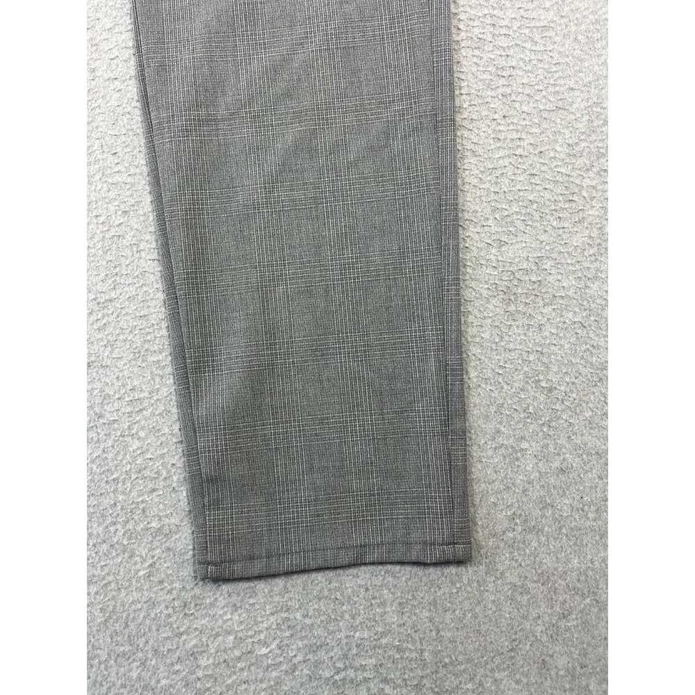 Mavi Milton Pants Mens 35x34 Grey Checked Mid Rise Slim Fit Straight Stretch - Picture 4 of 13